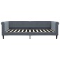 vidaXL Tagesbett Ausziehbar mit Schubladen Dunkelgrau 100x200 cm Samt vidaXL Tagesbett Ausziehbar mit Schubladen Dunkelgrau 100x200 cm Samt