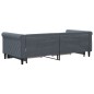 vidaXL Tagesbett Ausziehbar mit Schubladen Dunkelgrau 90x190 cm Samt vidaXL Tagesbett Ausziehbar mit Schubladen Dunkelgrau 90x190 cm Samt
