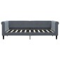 vidaXL Tagesbett Ausziehbar mit Schubladen Dunkelgrau 90x190 cm Samt vidaXL Tagesbett Ausziehbar mit Schubladen Dunkelgrau 90x190 cm Samt