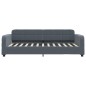 vidaXL Tagesbett mit Matratze Dunkelgrau 100x200 cm Samt vidaXL Tagesbett mit Matratze Dunkelgrau 100x200 cm Samt