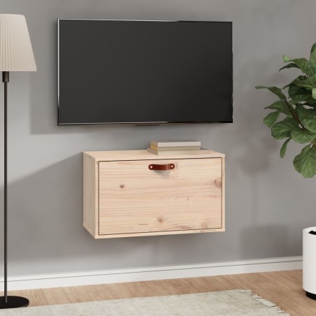 vidaXL Wandschrank 60x30x35 cm Massivholz Kiefer