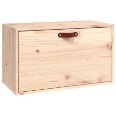 vidaXL Wandschrank 60x30x35 cm Massivholz Kiefer