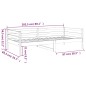 vidaXL Tagesbett ohne Matratze 80x200 cm Massivholz Kiefer vidaXL Tagesbett ohne Matratze 80x200 cm Massivholz Kiefer