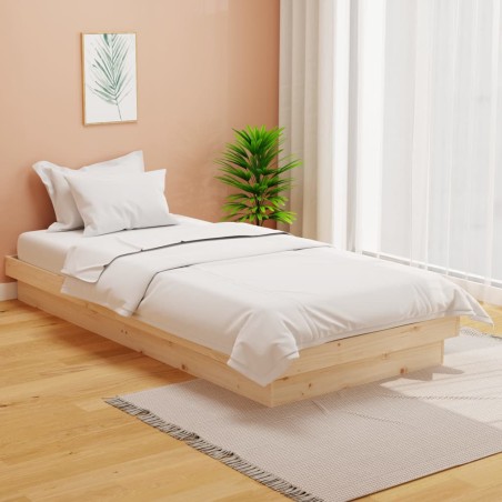 vidaXL Massivholzbett 90x200 cm