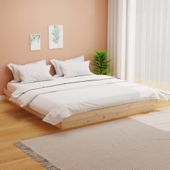 vidaXL Massivholzbett 180x200 cm