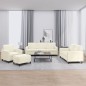 vidaXL 4-tlg. Sofagarnitur Creme Samt vidaXL 4-tlg. Sofagarnitur Creme Samt