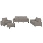 vidaXL 4-tlg. Sofagarnitur Taupe Stoff vidaXL 4-tlg. Sofagarnitur Taupe Stoff