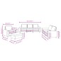 vidaXL 4-tlg. Sofagarnitur Taupe Stoff vidaXL 4-tlg. Sofagarnitur Taupe Stoff