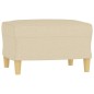 vidaXL 4-tlg. Sofagarnitur mit Kissen Creme Stoff vidaXL 4-tlg. Sofagarnitur mit Kissen Creme Stoff