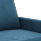 vidaXL 4-tlg. Sofagarnitur mit Kissen Blau Samt vidaXL 4-tlg. Sofagarnitur mit Kissen Blau Samt