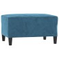 vidaXL 4-tlg. Sofagarnitur mit Kissen Blau Samt vidaXL 4-tlg. Sofagarnitur mit Kissen Blau Samt
