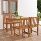 vidaXL 5-tlg. Garten-Essgruppe Teak Massivholz vidaXL 5-tlg. Garten-Essgruppe Teak Massivholz