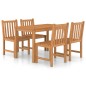 vidaXL 5-tlg. Garten-Essgruppe Teak Massivholz vidaXL 5-tlg. Garten-Essgruppe Teak Massivholz