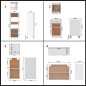 vidaXL 8-tlg. Küchenzeile Weiß Holzwerkstoff vidaXL 8-tlg. Küchenzeile Weiß Holzwerkstoff