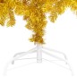 Künstlicher Weihnachtsbaum mit LEDs & Kugeln Golden 180 cm PET Künstlicher Weihnachtsbaum mit LEDs & Kugeln Golden 180 cm PET