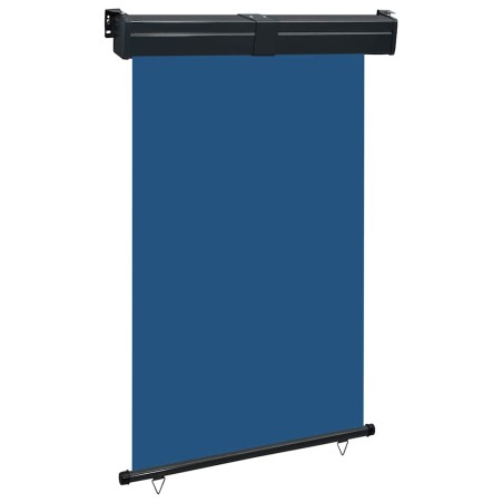 vidaXL Balkon-Seitenmarkise 125x250 cm Blau