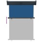 vidaXL Balkon-Seitenmarkise 125x250 cm Blau vidaXL Balkon-Seitenmarkise 125x250 cm Blau