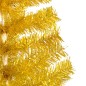 Künstlicher Weihnachtsbaum mit LEDs & Kugeln Golden 180 cm PET Künstlicher Weihnachtsbaum mit LEDs & Kugeln Golden 180 cm PET