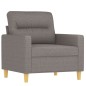 vidaXL 4-tlg. Sofagarnitur mit Kissen Taupe Stoff vidaXL 4-tlg. Sofagarnitur mit Kissen Taupe Stoff