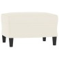 vidaXL 3-tlg. Sofagarnitur Creme Samt vidaXL 3-tlg. Sofagarnitur Creme Samt