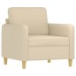 vidaXL 4-tlg. Sofagarnitur mit Kissen Creme Stoff vidaXL 4-tlg. Sofagarnitur mit Kissen Creme Stoff