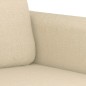 vidaXL 4-tlg. Sofagarnitur mit Kissen Creme Stoff vidaXL 4-tlg. Sofagarnitur mit Kissen Creme Stoff