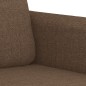 vidaXL 3-tlg. Sofagarnitur mit Kissen Braun Stoff vidaXL 3-tlg. Sofagarnitur mit Kissen Braun Stoff