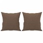 vidaXL 3-tlg. Sofagarnitur mit Kissen Braun Stoff vidaXL 3-tlg. Sofagarnitur mit Kissen Braun Stoff