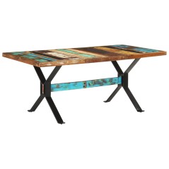 vidaXL Esstisch 180x90x76 cm Altholz Massiv