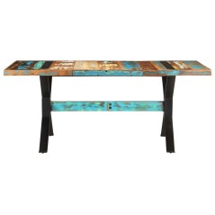 vidaXL Esstisch 180x90x76 cm Altholz Massiv