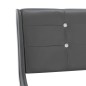 vidaXL Bettgestell Grau Kunstleder 180x200 cm vidaXL Bettgestell Grau Kunstleder 180x200 cm