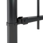 vidaXL Gartenzaun mit Bügel-Design Stahl 1,8 m Schwarz vidaXL Gartenzaun mit Bügel-Design Stahl 1,8 m Schwarz