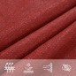 vidaXL Sonnensegel 160 g/m² Rot 5x5x5 m HDPE vidaXL Sonnensegel 160 g/m² Rot 5x5x5 m HDPE