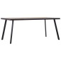 vidaXL Esstisch Helles Holz und Schwarz 200x100x75 cm MDF vidaXL Esstisch Helles Holz und Schwarz 200x100x75 cm MDF