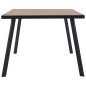 vidaXL Esstisch Helles Holz und Schwarz 200x100x75 cm MDF vidaXL Esstisch Helles Holz und Schwarz 200x100x75 cm MDF