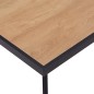 vidaXL Esstisch Helles Holz und Schwarz 200x100x75 cm MDF vidaXL Esstisch Helles Holz und Schwarz 200x100x75 cm MDF
