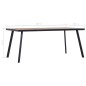 vidaXL Esstisch Helles Holz und Schwarz 200x100x75 cm MDF vidaXL Esstisch Helles Holz und Schwarz 200x100x75 cm MDF