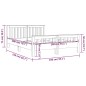 vidaXL Massivholzbett Teak 140x200 cm vidaXL Massivholzbett Teak 140x200 cm