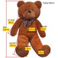 vidaXL Teddybär Kuscheltier Plüsch Braun 242 cm vidaXL Teddybär Kuscheltier Plüsch Braun 242 cm
