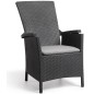 Keter Gartensessel Vermont 2 Stk. Verstellbar Graphitgrau Keter Gartensessel Vermont 2 Stk. Verstellbar Graphitgrau