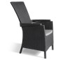 Keter Gartensessel Vermont 2 Stk. Verstellbar Graphitgrau Keter Gartensessel Vermont 2 Stk. Verstellbar Graphitgrau