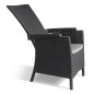 Keter Gartensessel Vermont 2 Stk. Verstellbar Graphitgrau Keter Gartensessel Vermont 2 Stk. Verstellbar Graphitgrau