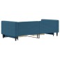 vidaXL Tagesbett Ausziehbar mit Schubladen Blau 90x200 cm Samt vidaXL Tagesbett Ausziehbar mit Schubladen Blau 90x200 cm Samt