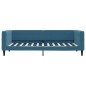 vidaXL Tagesbett Ausziehbar mit Schubladen Blau 90x200 cm Samt vidaXL Tagesbett Ausziehbar mit Schubladen Blau 90x200 cm Samt