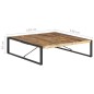 vidaXL Couchtisch 140x140x40 cm Raues Mangoholz vidaXL Couchtisch 140x140x40 cm Raues Mangoholz