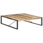 vidaXL Couchtisch 140x140x40 cm Raues Mangoholz vidaXL Couchtisch 140x140x40 cm Raues Mangoholz