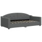 vidaXL Tagesbett Ausziehbar Dunkelgrau 90x190 cm Stoff vidaXL Tagesbett Ausziehbar Dunkelgrau 90x190 cm Stoff