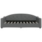 vidaXL Tagesbett Ausziehbar Dunkelgrau 90x190 cm Stoff vidaXL Tagesbett Ausziehbar Dunkelgrau 90x190 cm Stoff