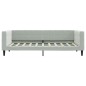 vidaXL Tagesbett Ausziehbar mit Schubladen Hellgrau 90x190 cm Samt vidaXL Tagesbett Ausziehbar mit Schubladen Hellgrau 90x190 cm Samt