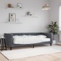 vidaXL Tagesbett mit Matratze Dunkelgrau 90x190 cm Samt vidaXL Tagesbett mit Matratze Dunkelgrau 90x190 cm Samt